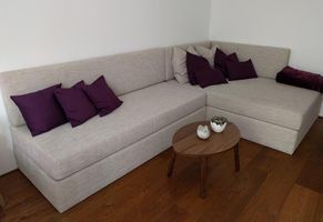Gepolsterte Couch